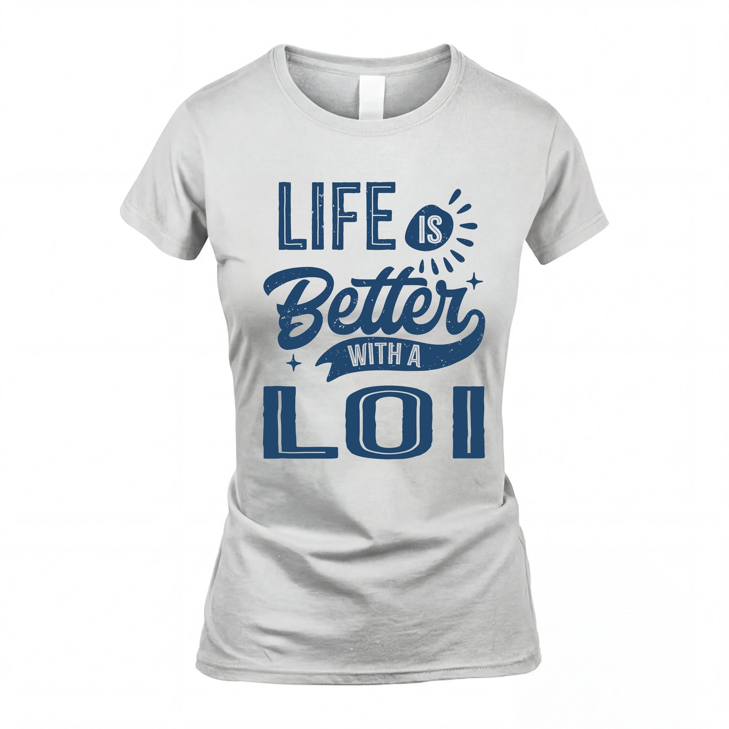 LOI HH88-K2–Personalized Name Quote T-Shirt Life Is Better With Unisex Gift