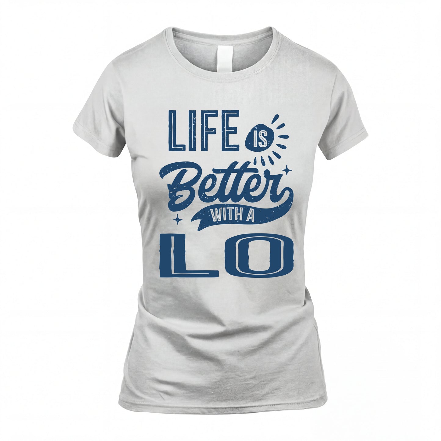 LO HH88-K2–Personalized Name Quote T-Shirt Life Is Better With Unisex Gift