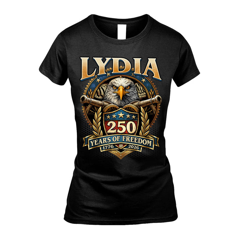 LYDIA REVOLUTION-250USA-KTT...250 Years Of Freedom 1776-2026