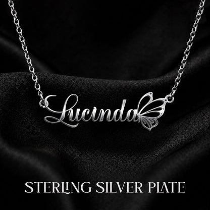 LUCINDA T02 Custom Name Necklace, Personalized Name Necklace, Birthday Gift, Christmas Gift for Her