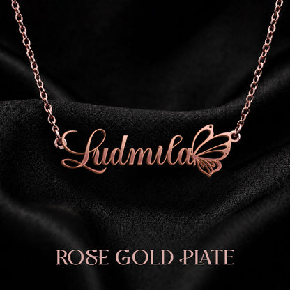 LUDMILA T02 Custom Name Necklace, Personalized Name Necklace, Birthday Gift, Christmas Gift for Her