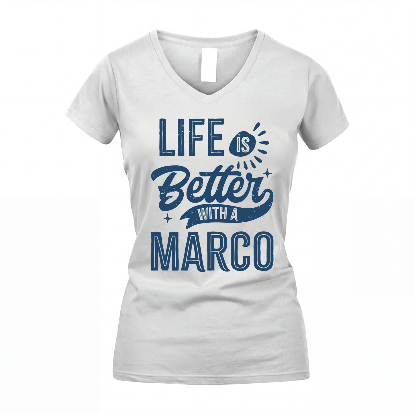 MARCO HH88-K2–Personalized Name Quote T-Shirt Life Is Better With Unisex Gift