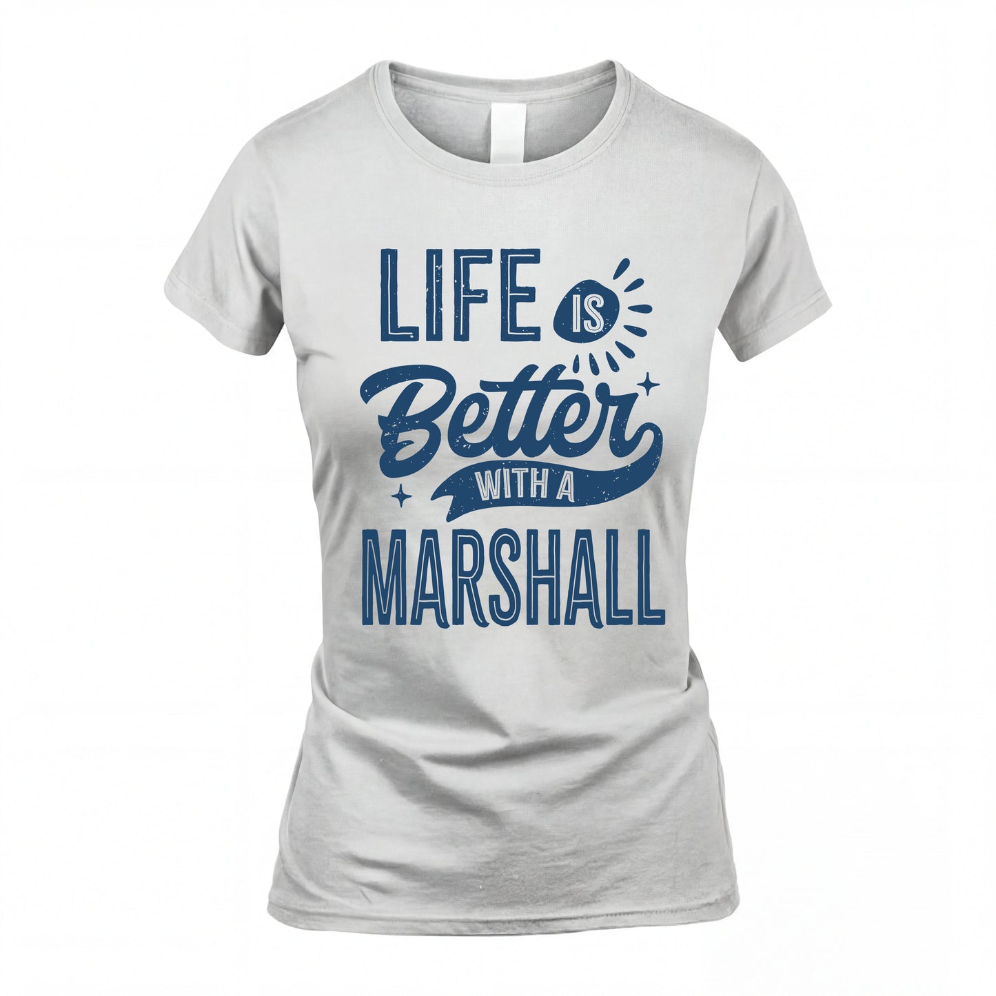 MARSHALL HH88-K2–Personalized Name Quote T-Shirt Life Is Better With Unisex Gift
