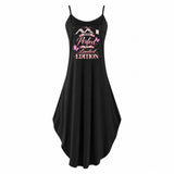 Suspender Maxi Dress