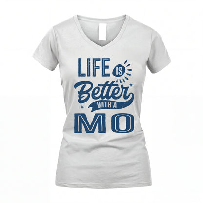 MO HH88-K2–Personalized Name Quote T-Shirt Life Is Better With Unisex Gift