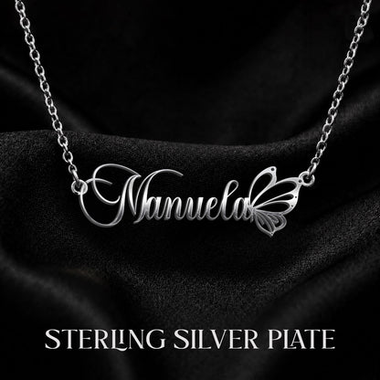MANUELA T02 Custom Name Necklace, Personalized Name Necklace, Birthday Gift, Christmas Gift for Her