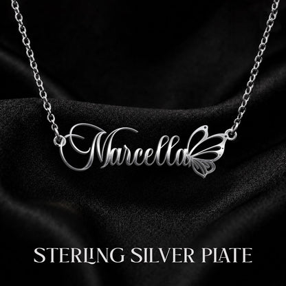 MARCELLA T02 Custom Name Necklace, Personalized Name Necklace, Birthday Gift, Christmas Gift for Her