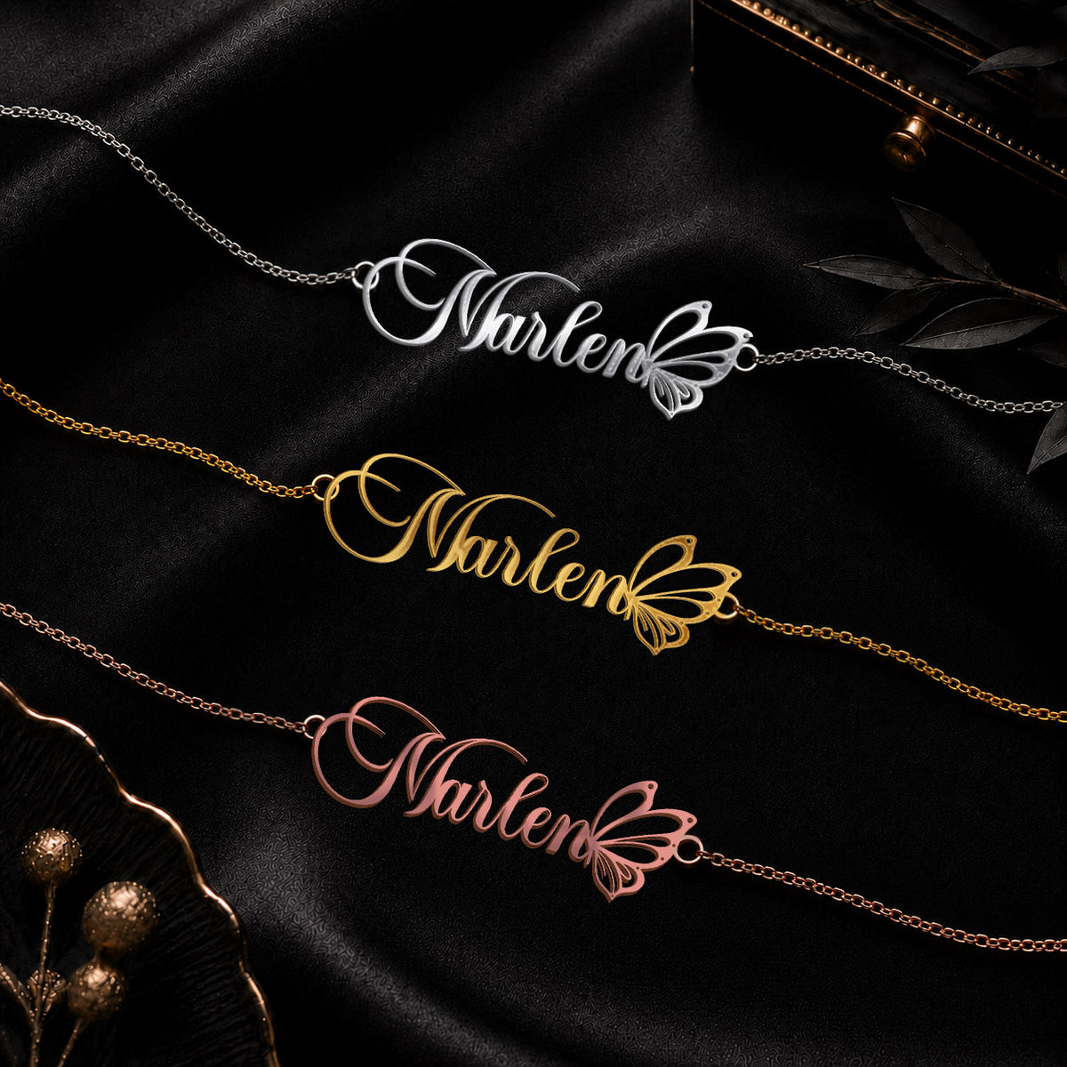 MARLEN T02 Custom Name Necklace, Personalized Name Necklace, Birthday Gift, Christmas Gift for Her