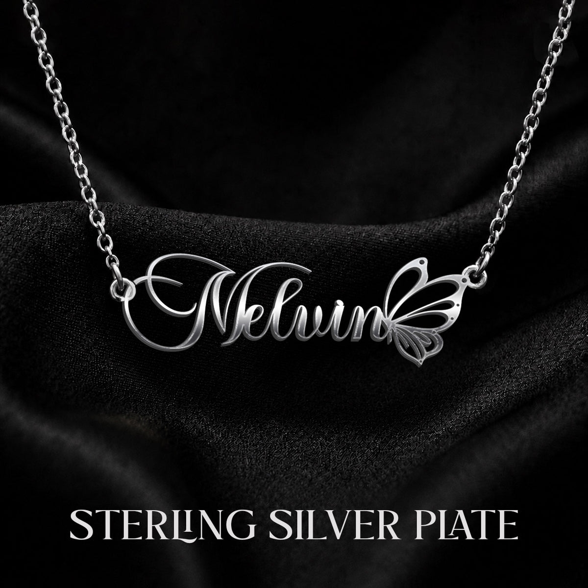 MELVIN T02 Custom Name Necklace, Personalized Name Necklace, Birthday Gift, Christmas Gift for Her