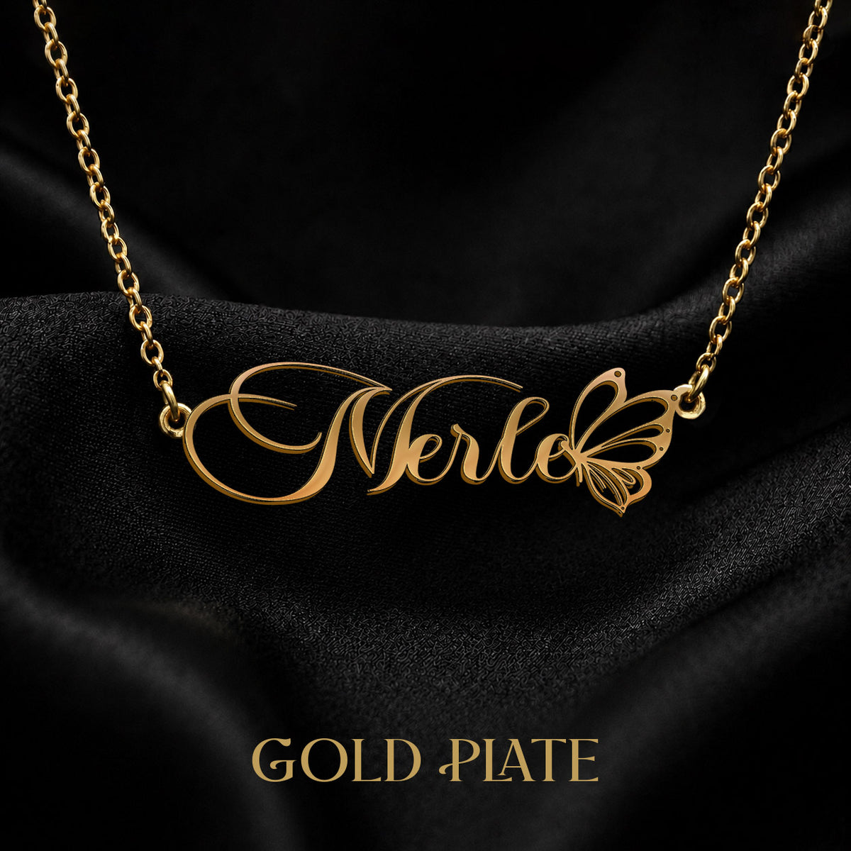 MERLE T02 Custom Name Necklace, Personalized Name Necklace, Birthday Gift, Christmas Gift for Her
