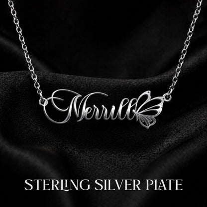 MERRILL T02 Custom Name Necklace, Personalized Name Necklace, Birthday Gift, Christmas Gift for Her
