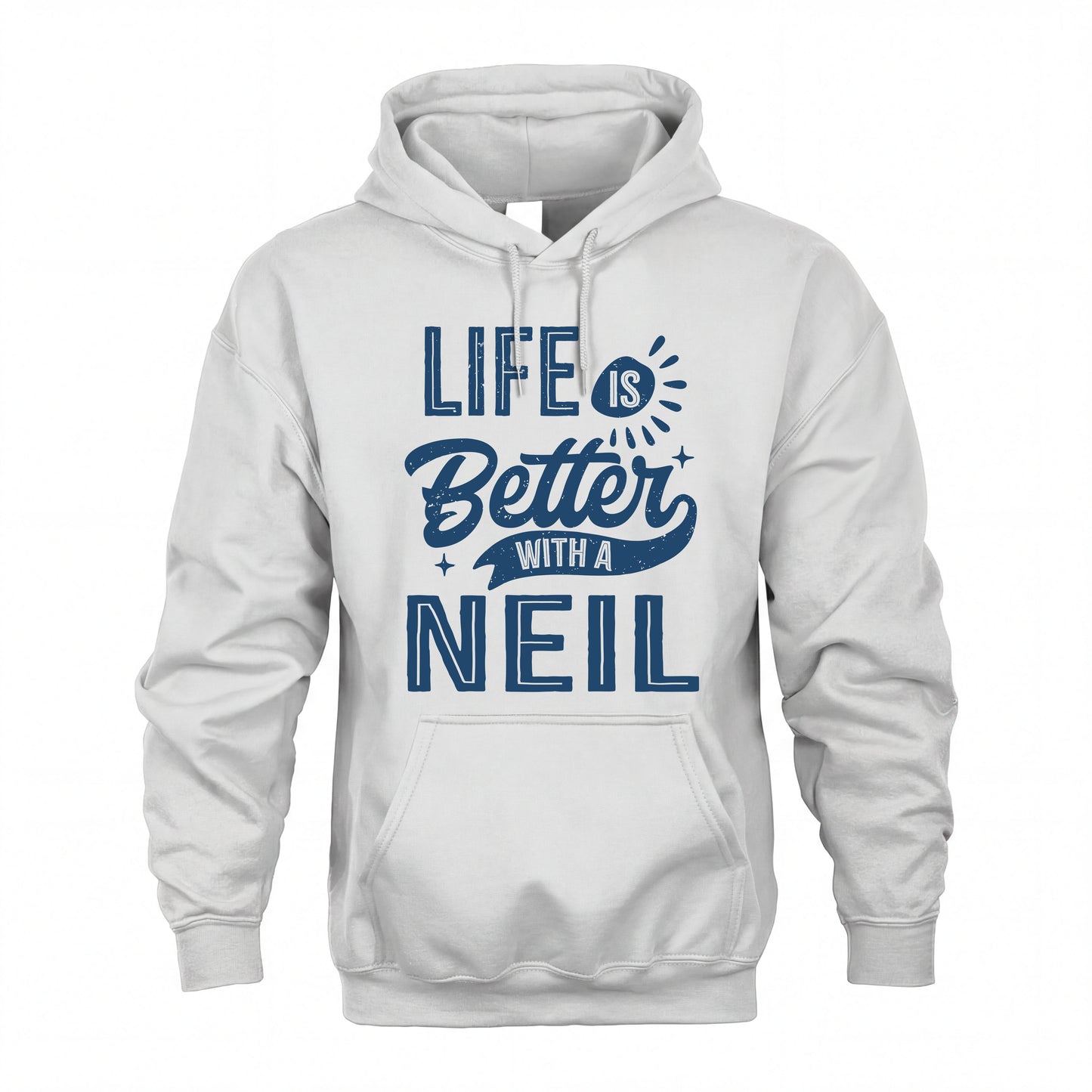 NEIL HH88-K2–Personalized Name Quote T-Shirt Life Is Better With Unisex Gift