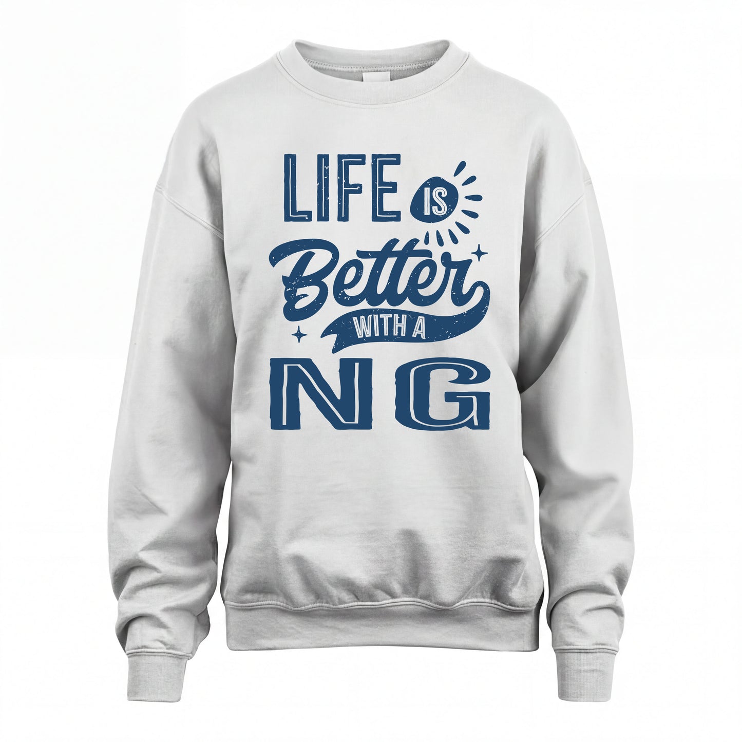 NG HH88-K2–Personalized Name Quote T-Shirt Life Is Better With Unisex Gift