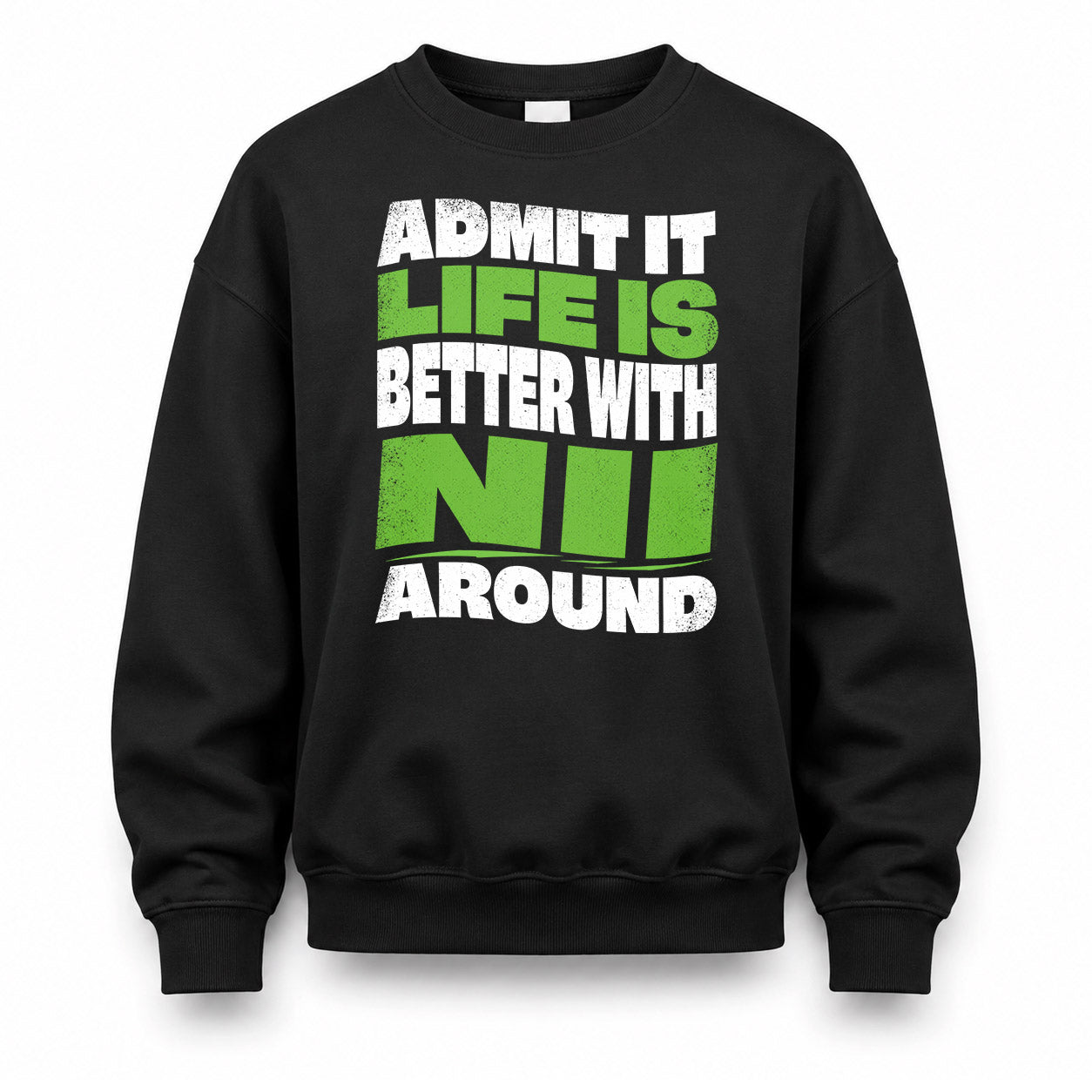 NII KTT19-K098-189 – Personalized Funny Quote Apparel “Admit It, Life Is Better With NAME Around”