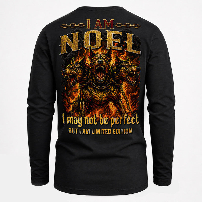 NOEL MP88-F2-168–Personalized Bold Quote Apparel “I Am NAME I May Not Be Perfect But I Am Limited Edition