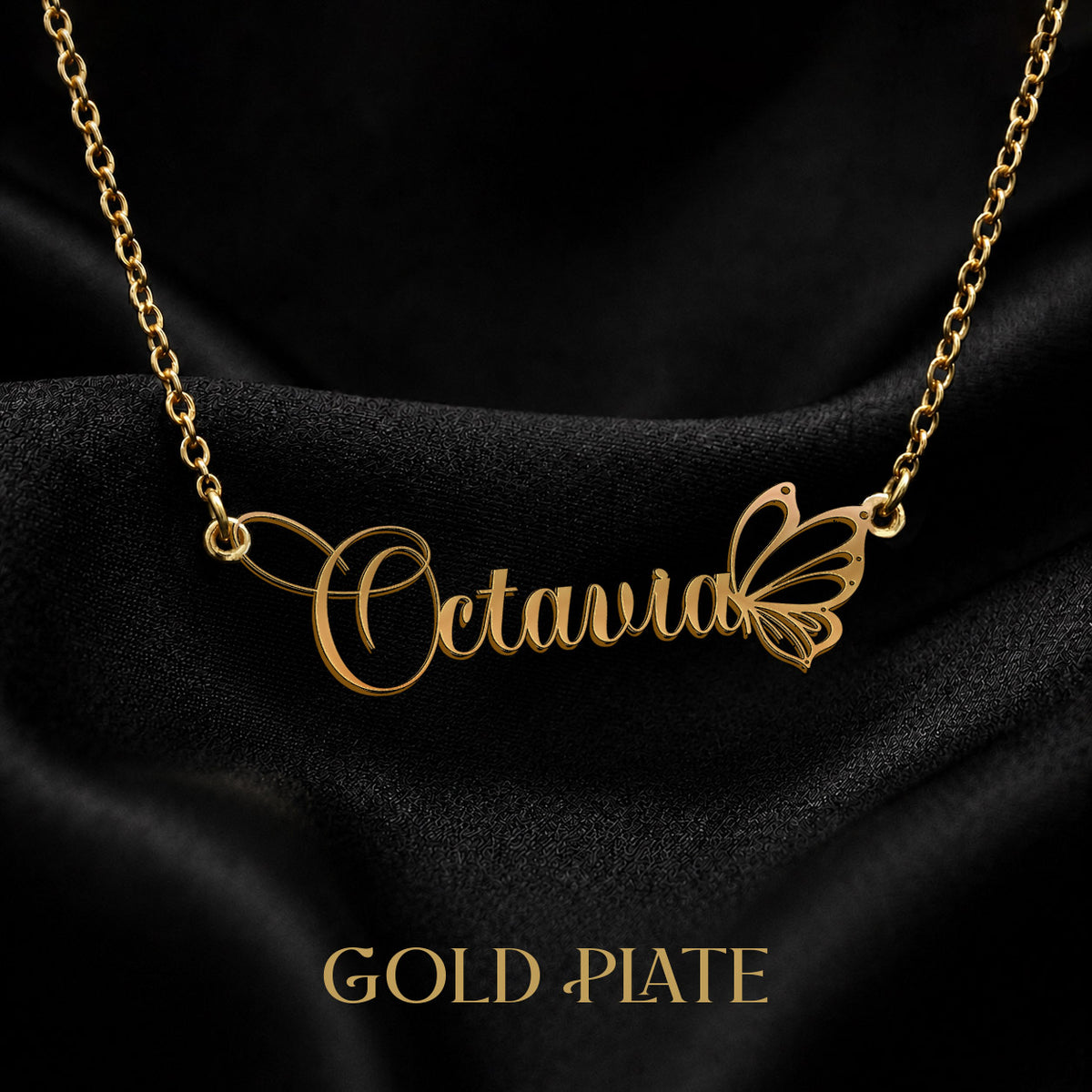 OCTAVIA T02 Custom Name Necklace, Personalized Name Necklace, Birthday Gift, Christmas Gift for Her