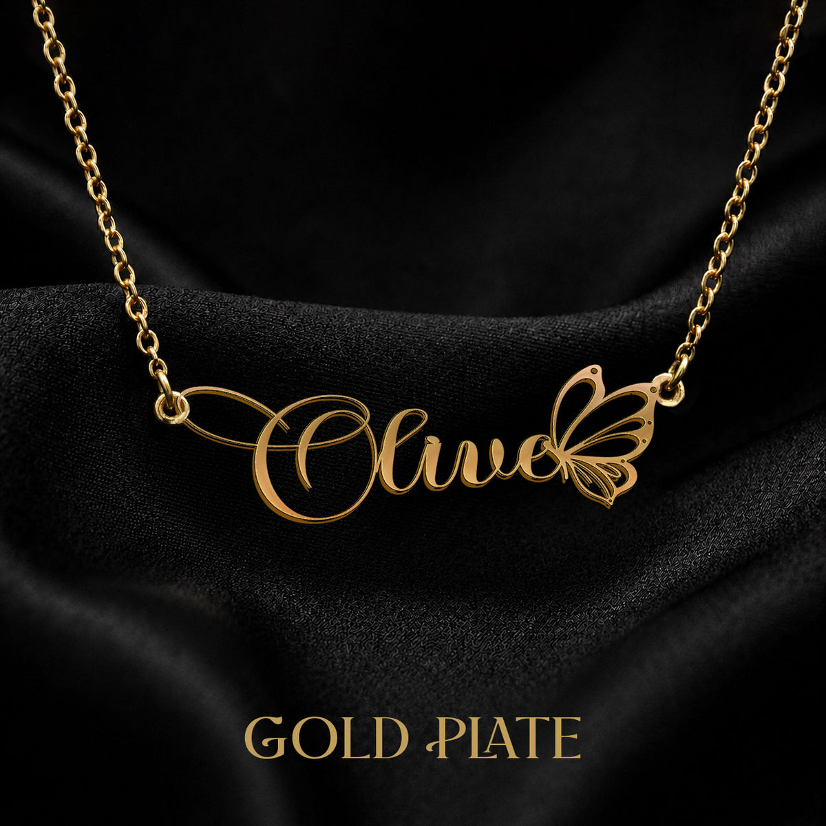 OLIVE T02 Custom Name Necklace, Personalized Name Necklace, Birthday Gift, Christmas Gift for Her