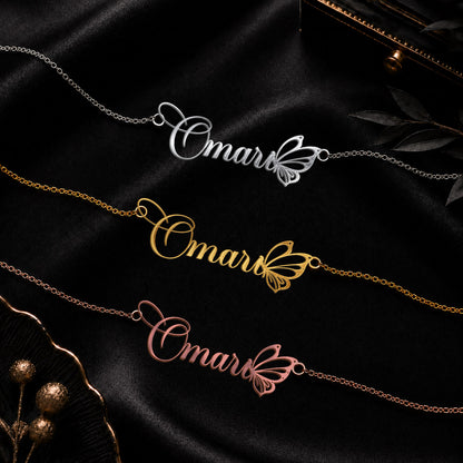 OMARI T02 Custom Name Necklace, Personalized Name Necklace, Birthday Gift, Christmas Gift for Her