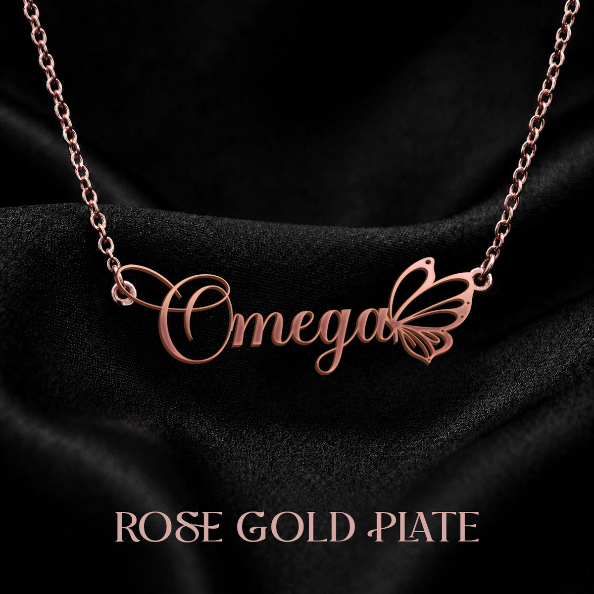 OMEGA T02 Custom Name Necklace, Personalized Name Necklace, Birthday Gift, Christmas Gift for Her