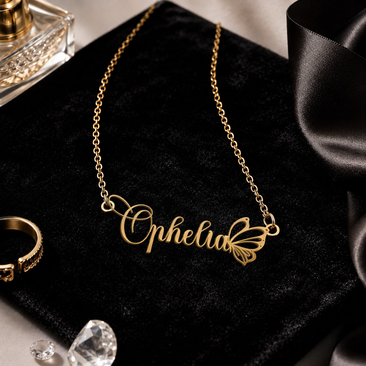 OPHELIA T02 Custom Name Necklace, Personalized Name Necklace, Birthday Gift, Christmas Gift for Her