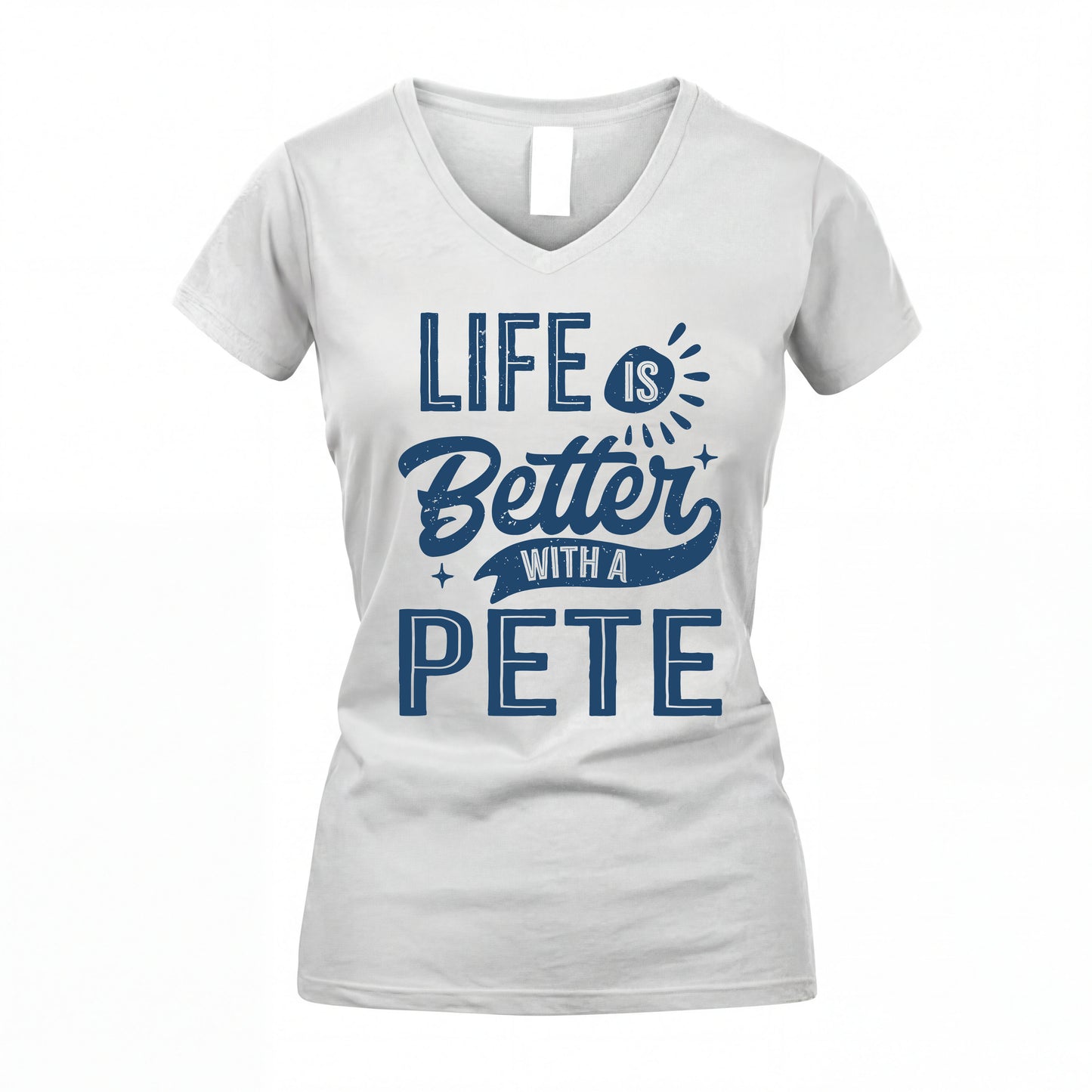 PETE HH88-K2–Personalized Name Quote T-Shirt Life Is Better With Unisex Gift
