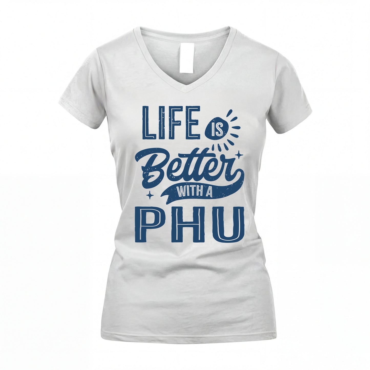 PHU HH88-K2–Personalized Name Quote T-Shirt Life Is Better With Unisex Gift
