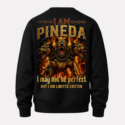 PINEDA MP88-F2-168–Personalized Bold Quote Apparel “I Am NAME I May Not Be Perfect But I Am Limited Edition