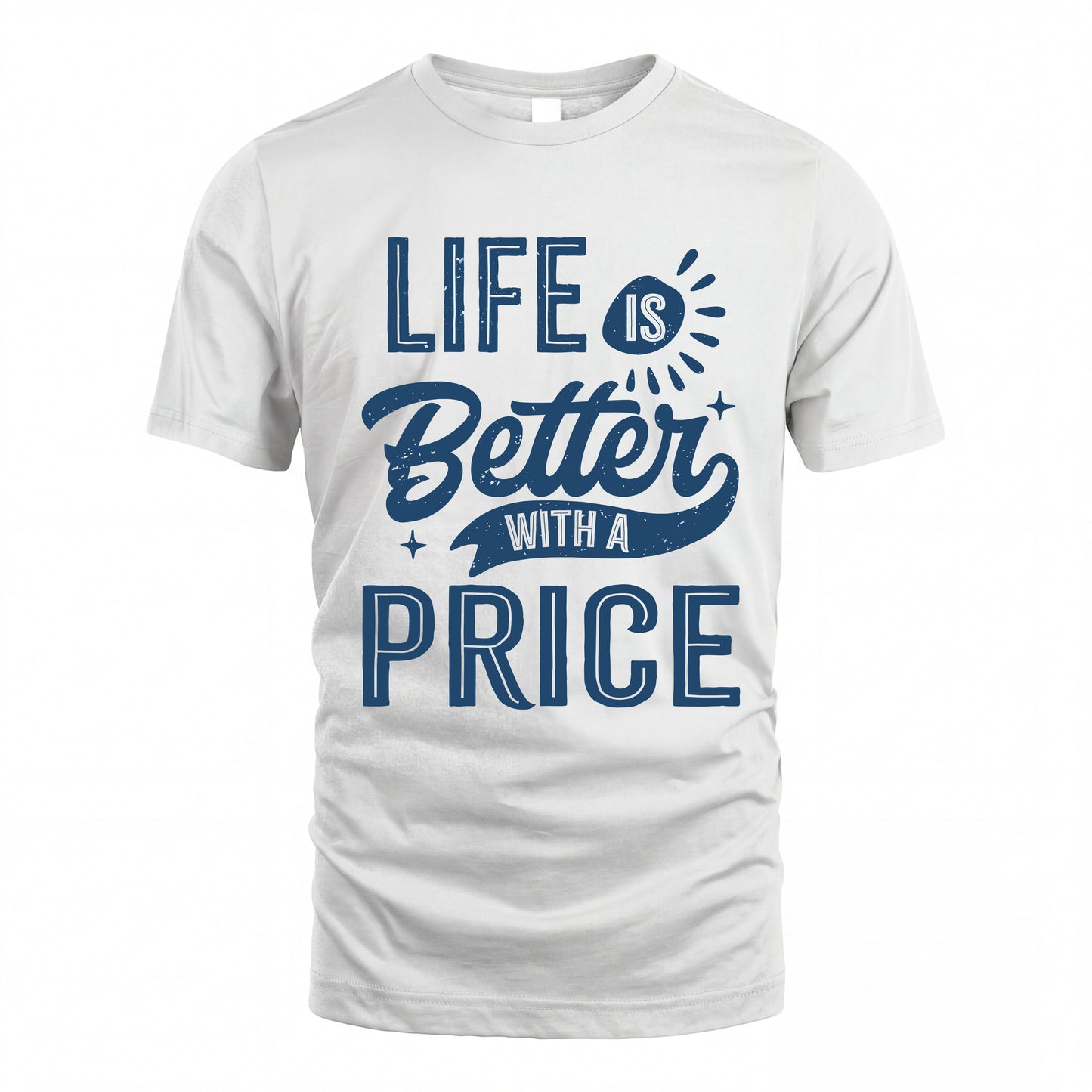 PRICE HH88-K2–Personalized Name Quote T-Shirt Life Is Better With Unisex Gift