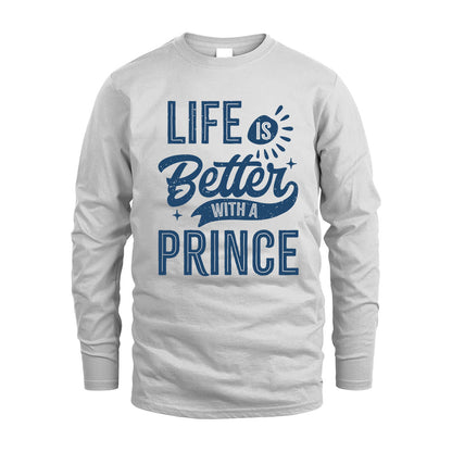 PRINCE HH88-K2–Personalized Name Quote T-Shirt Life Is Better With Unisex Gift