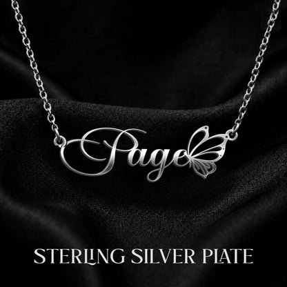 PAGE T02 Custom Name Necklace, Personalized Name Necklace, Birthday Gift, Christmas Gift for Her