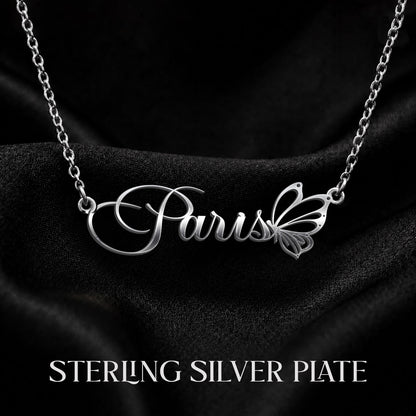 PARIS T02 Custom Name Necklace, Personalized Name Necklace, Birthday Gift, Christmas Gift for Her