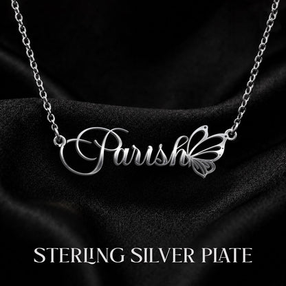 PARISH T02 Custom Name Necklace, Personalized Name Necklace, Birthday Gift, Christmas Gift for Her