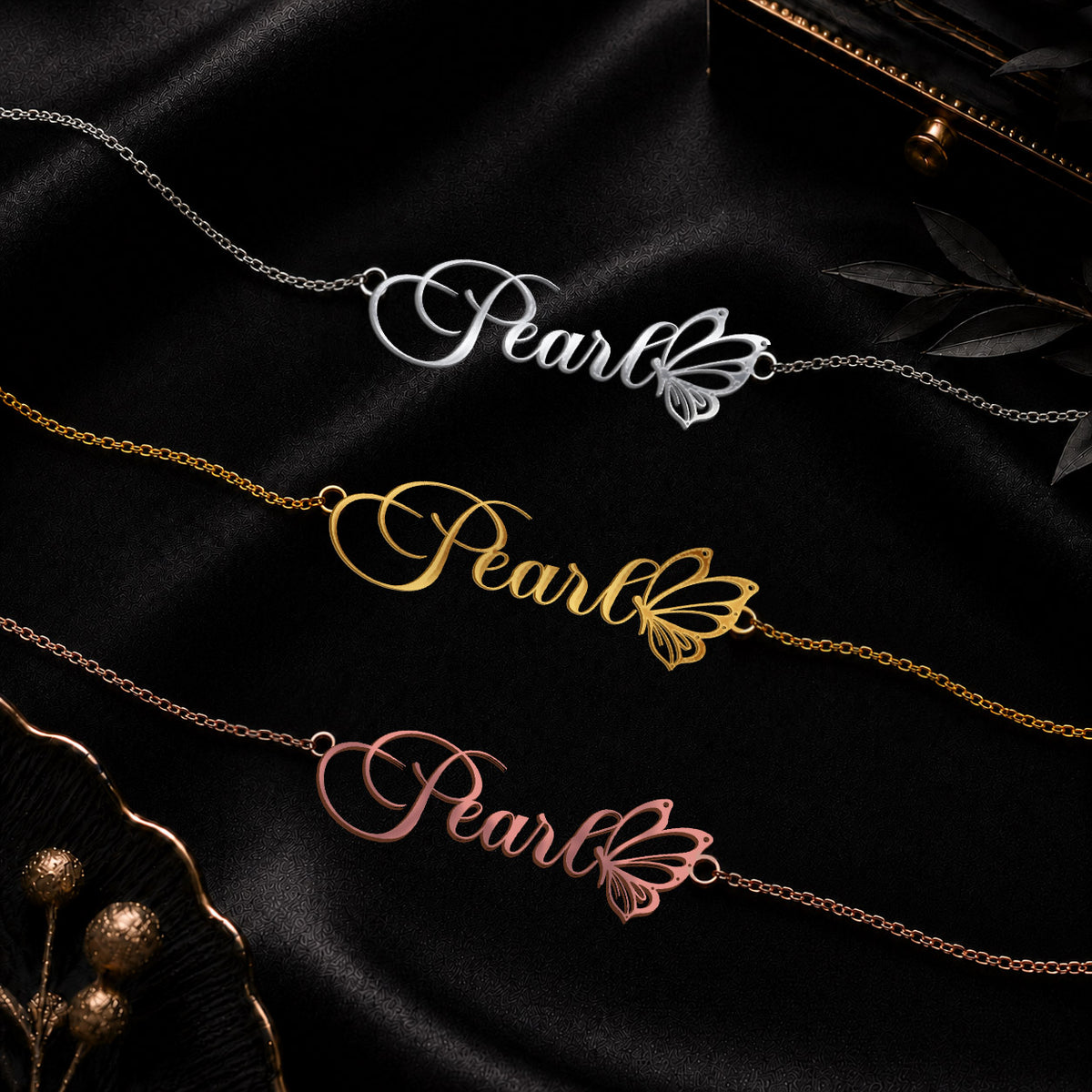 PEARL T02 Custom Name Necklace, Personalized Name Necklace, Birthday Gift, Christmas Gift for Her