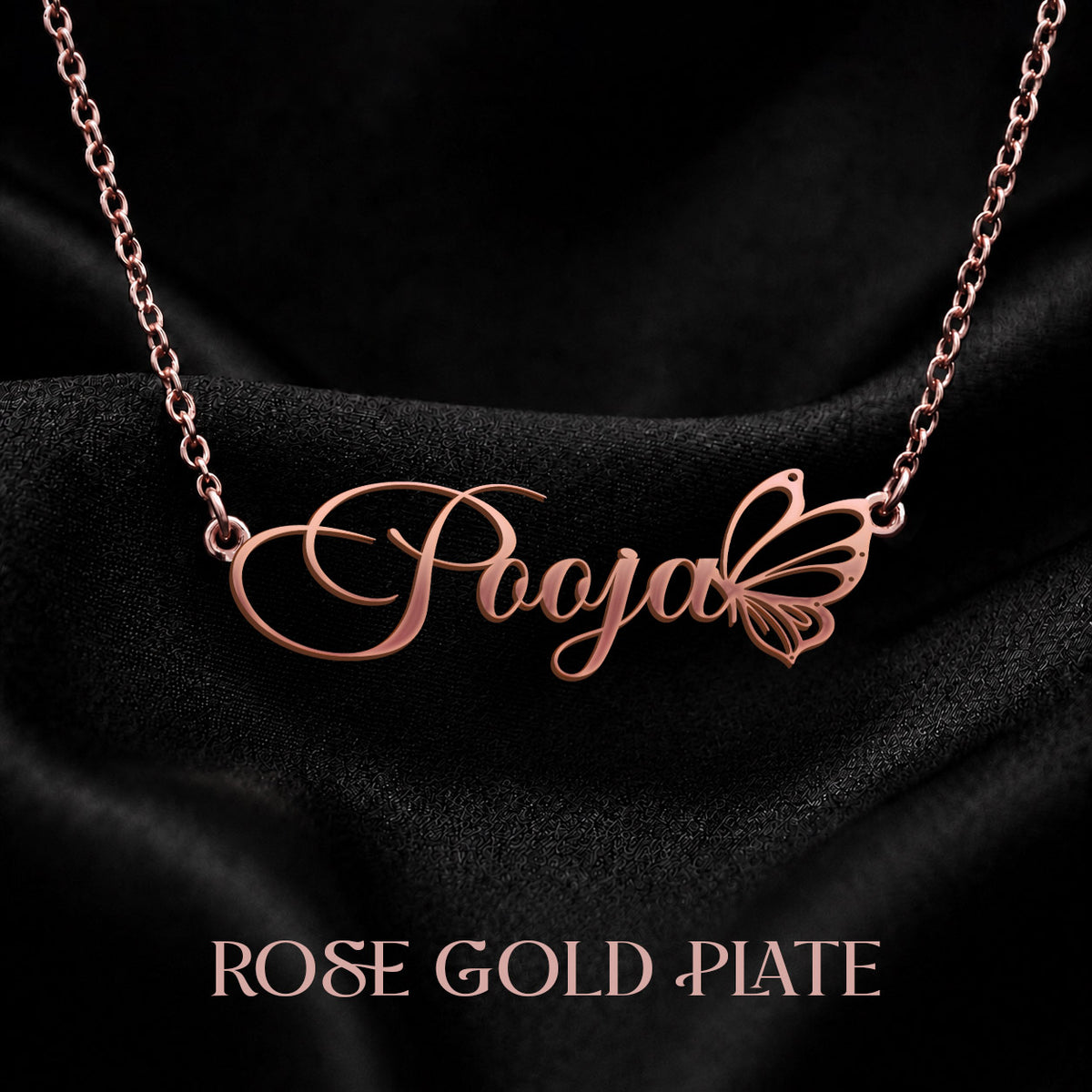POOJA T02 Custom Name Necklace, Personalized Name Necklace, Birthday Gift, Christmas Gift for Her