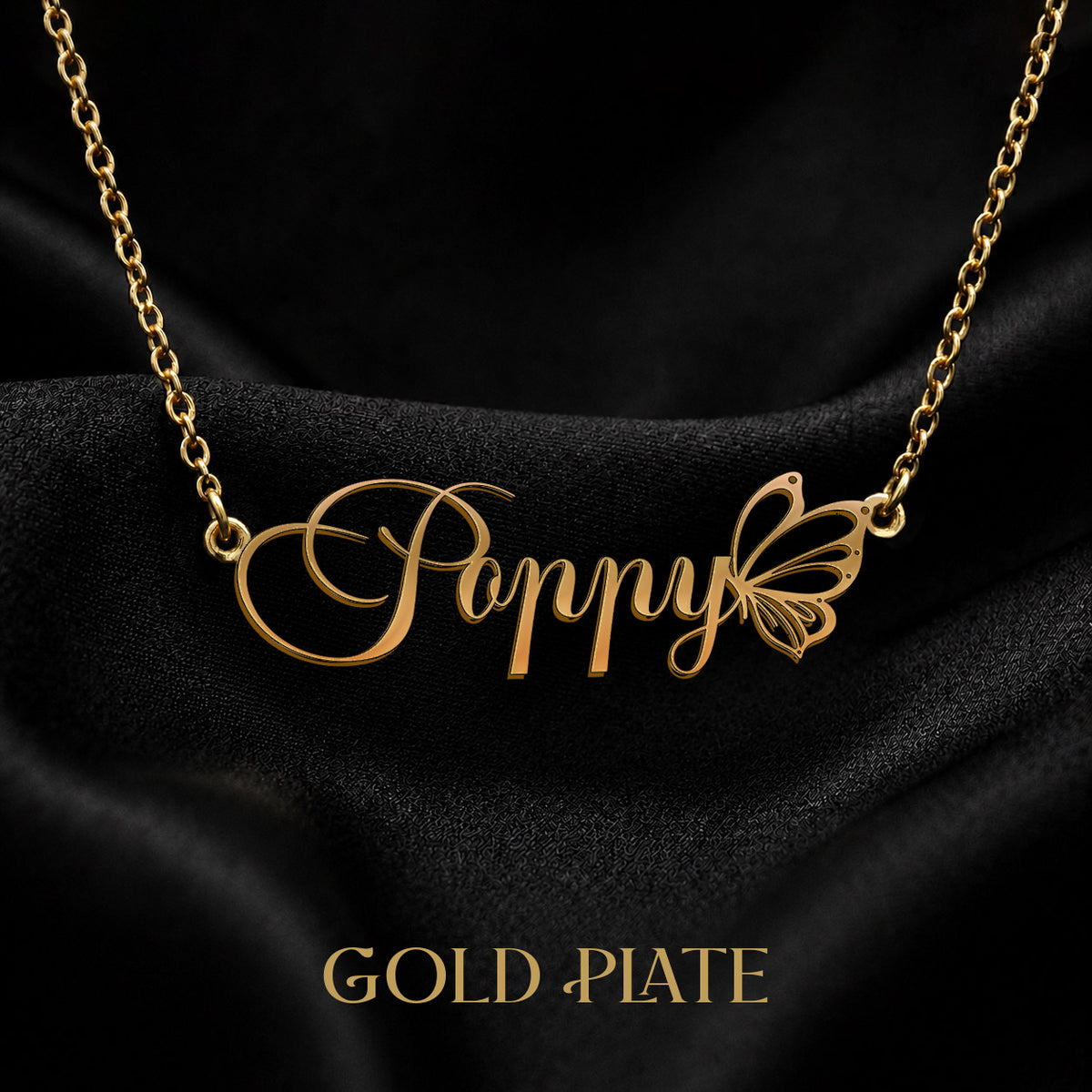 POPPY T02 Custom Name Necklace, Personalized Name Necklace, Birthday Gift, Christmas Gift for Her