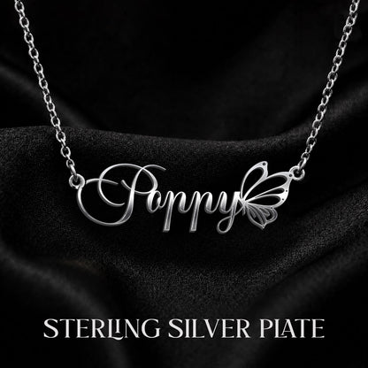 POPPY T02 Custom Name Necklace, Personalized Name Necklace, Birthday Gift, Christmas Gift for Her