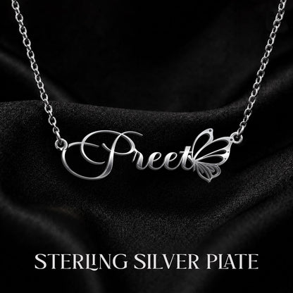 PREET T02 Custom Name Necklace, Personalized Name Necklace, Birthday Gift, Christmas Gift for Her