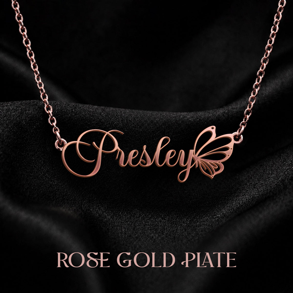 PRESLEY T02 Custom Name Necklace, Personalized Name Necklace, Birthday Gift, Christmas Gift for Her