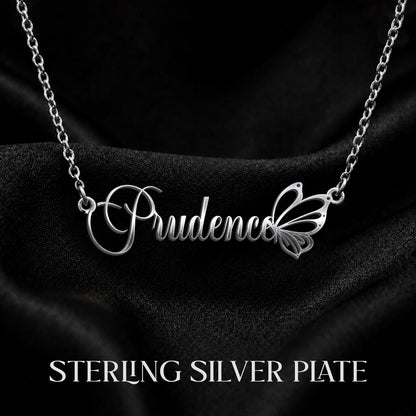 PRUDENCE T02 Custom Name Necklace, Personalized Name Necklace, Birthday Gift, Christmas Gift for Her