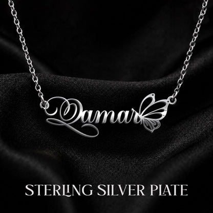QAMAR T02 Custom Name Necklace, Personalized Name Necklace, Birthday Gift, Christmas Gift for Her