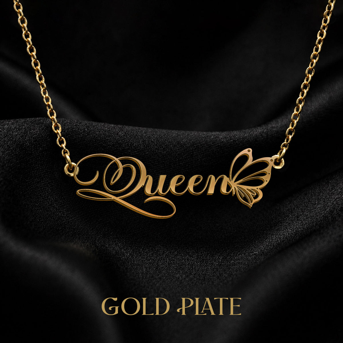 QUEEN T02 Custom Name Necklace, Personalized Name Necklace, Birthday Gift, Christmas Gift for Her