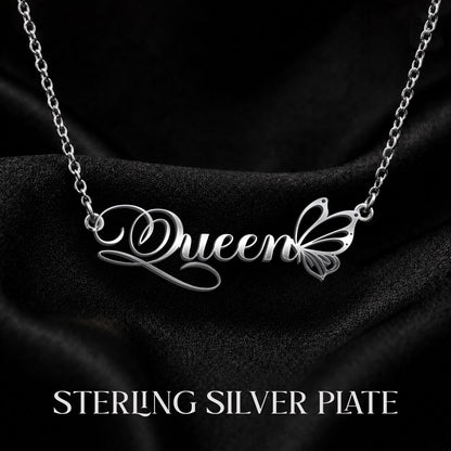QUEEN T02 Custom Name Necklace, Personalized Name Necklace, Birthday Gift, Christmas Gift for Her