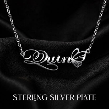 QUIN T02 Custom Name Necklace, Personalized Name Necklace, Birthday Gift, Christmas Gift for Her