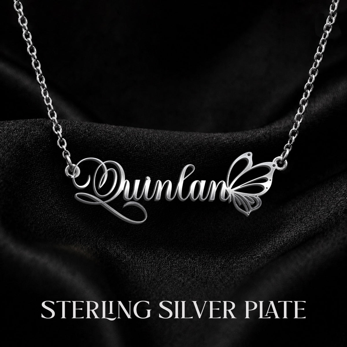 QUINLAN T02 Custom Name Necklace, Personalized Name Necklace, Birthday Gift, Christmas Gift for Her