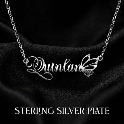 QUINLAN T02 Custom Name Necklace, Personalized Name Necklace, Birthday Gift, Christmas Gift for Her