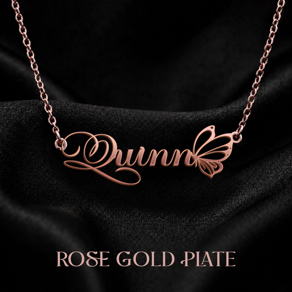 QUINN T02 Custom Name Necklace, Personalized Name Necklace, Birthday Gift, Christmas Gift for Her
