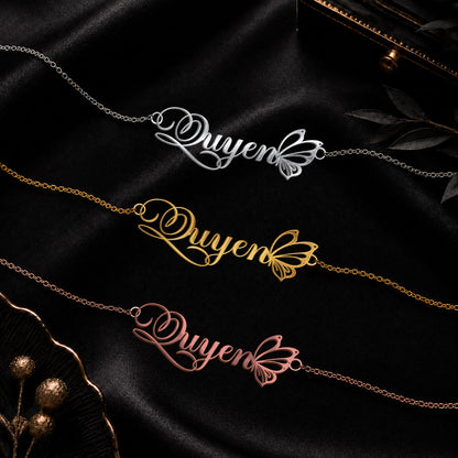 QUYEN T02 Custom Name Necklace, Personalized Name Necklace, Birthday Gift, Christmas Gift for Her