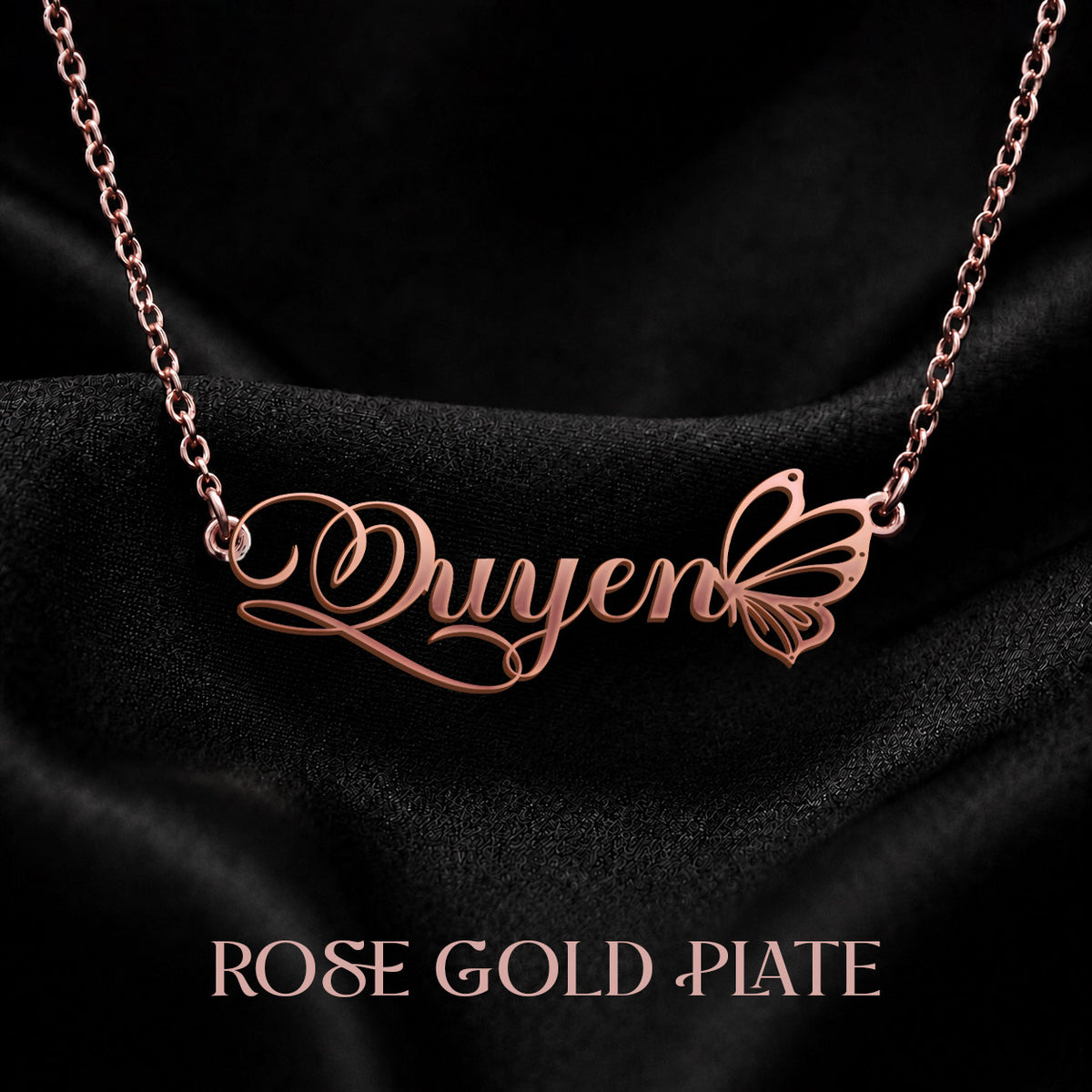 QUYEN T02 Custom Name Necklace, Personalized Name Necklace, Birthday Gift, Christmas Gift for Her