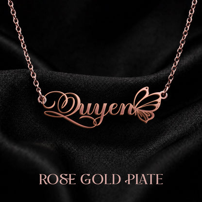 QUYEN T02 Custom Name Necklace, Personalized Name Necklace, Birthday Gift, Christmas Gift for Her