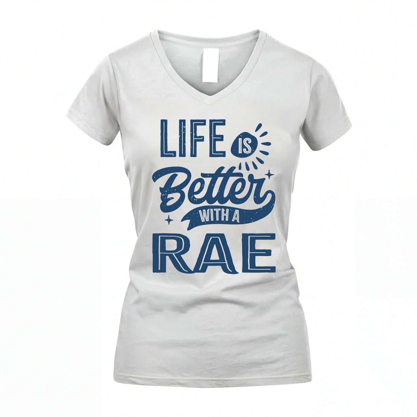 RAE HH88-K2–Personalized Name Quote T-Shirt Life Is Better With Unisex Gift